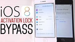 How To Bypass iOS 8 iCloud Activation Lock Screen on 8.1.3 / 8.1.2 / 8.1.1