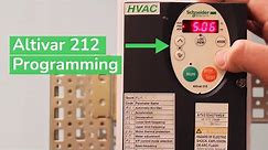 Programming Altivar 212 Drive for First Time Operation | Schneider Electric Support