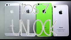 How To Unlock iOS 7 iPhone 5S, 5C, 5 & 4S ANY Carrier - Sprint/AT&T/T-Mobile/Verizon