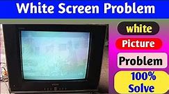 Crt tv White Screen Problem || White Picture Problem || tv Repairing || Helapur Electronic