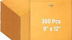 Ctosree 300 Pcs Manilla Envelopes Clasp Envelopes Bulk Brown Kraft Catalog Envelopes with Clasp Closure and Gummed Seal 28lb Heavyweight Paper Envelopes (9 x 12 Inch)