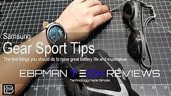 First things you should do! Samsung Gear Sport Tips