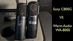 Sony C800G vs Warm Audio WA-8000 on rap and female vocals