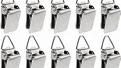 Hanging Clips Pack of 10 Triangle Back Medium Power for Tapestry Small Rugs,Towel, Shawl and Paintings (Silver)