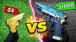 $5 vs $1,000 Airsoft Pistol!