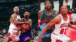 The Greatest Rebounder in NBA History - Dennis Rodman Rebounding Highlights Part 1