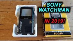 Using a Sony Watchman in 2019! - Portable CRT TV