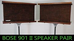 Bose 901 Series II Direct Reflecting Speaker Pair with Stands - Vintage Speaker Set