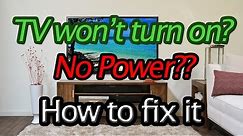 TV won't power on? How to replace the power supply circuit board