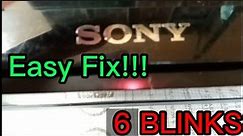 How To Fix 6 blinks on SONY LED TV in Easy Way
