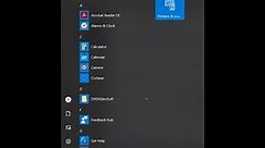 How to pin printers and scanners icon to start menu on Windows 10
