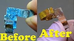 How to clean a corroded battery terminal (AA or AAA) & chemical reactions process behind it
