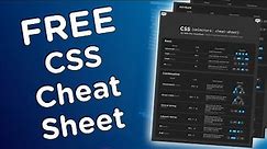 FREE CSS Selector Cheat Sheet + Bonus Cheat Sheet!