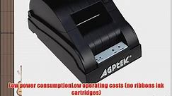 AGPtek? High-speed 58mm POS Receipt Thermal Printer USB Black