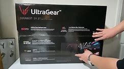 Unboxing LG UltraGear QHD (2k) Gaming Monitor 32GN63T Good For PS5 & XBOX X Systems
