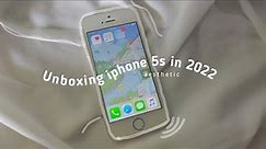 Unboxing iPhone 5s in 2022 | Aesthetic : shopee 🍓
