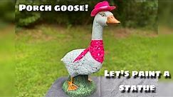 Let's Paint A Statue- Ep.12, How to paint a goose statue