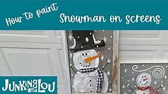How to Paint a snowman on a screen