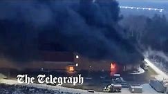 Russia: Massive fire guts Moscow shopping mall after similar explosion days before