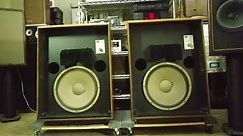 Demo Beautiful JBL L200 Speakers w/ Marantz 6350Q Turntable and Yamaha M-80 C-80 Amp and Controller