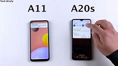 SAMSUNG A11 vs A20s - SPEED TEST in 2021