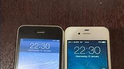 iPhone 3GS vs iPhone 4 boot up test #shorts #iphone3gs #ios6 #iphone4 #ios7
