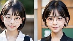 [4K] AI ART Japanese Lookbook | JCポートレート(眼鏡) | JC portrait (glasses)