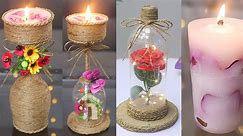 Easy and low cost ! 7 Unique Craft Ideas recycled from Waste Candle !