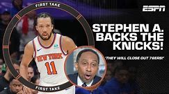 Stephen A. BELIEVES in the Knicks to CLOSE OUT the 76ers in the series! 👀 | First Take