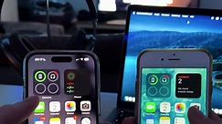 iPhone 14 Pro (Haptic Touch) VS iPhone 6S (3D Touch) 😳 #apple #iphonetricks #3dtouch #viral #fy #tech #techtok #iphone6s #trend #haptictouch