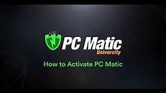 How to Activate PC Matic