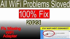 Fix Wi-Fi connection issues in Windows 7 || 2023 ||