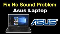 How to fix Asus laptop no sound | Fix Asus Laptop Has No Sound Windows 10/11