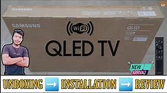 SAMSUNG QA43Q60A 2021 || 43 inch QLED 4K Smart Tv Unboxing And Review || Complete Demo & Install