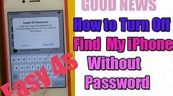 How to Turn Off Find My iPhone Without Password Easy with iPhone 4s / iCloud Remove 2019