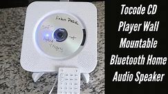Amazing Tocode CD Player Wall Mountable Bluetooth Home Audio Speaker | Unboxing And Review w