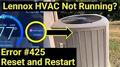 ✅ Lennox iComfort ● Clear Error Code 425 ● How to Reset Your HVAC Air Conditioner Heater