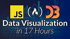 Data Visualization with D3, JavaScript, React - Full Course [2021]