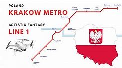 Krakow metro. Line 1. Poland. Artistic Fantasy | Krakowskie metro. Linia 1. Polska. Fantazja.