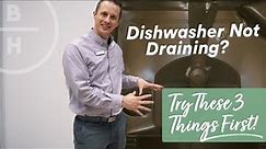 Dishwasher not Draining - Easy Fix!