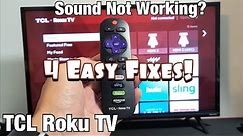 TCL Roku TV: No Sound or Audio is Delayed or Echoing? (FIXED!) 4 Solutions