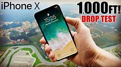 iPhone X Drop Test - 1000 FEET!! - video Dailymotion