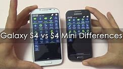 Imp Differences between Samsung Galaxy S4 & S4 Mini