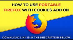 Firefox Portable and cookies import/export add-ons tutorial x264