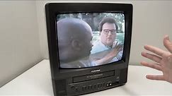 Toshiba 13" TV VCR Combo MV13M2W CRT Television Demo