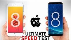 iPhone 8 Plus VS S8 Plus - The ULTIMATE SPEED Test!