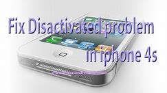iPhone 5, 4S, 4 disabled, disactivated problem fixing
