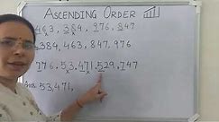 Ascending order of 3 digit numbers| How to arrange 3 digit numbers in increasing order |Planet Maths
