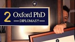 TWO Oxford University PhD Diplomas?! Unboxing, University Frames Review, and Self Reflections