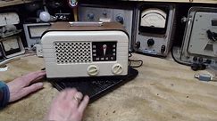 Delco R1238 Tube Radio Video #1 - Checkout and Power Up